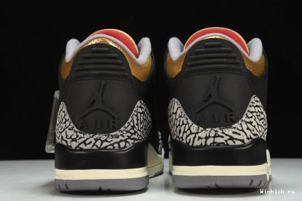 Air “Black 3 Jordan Gold” 1004